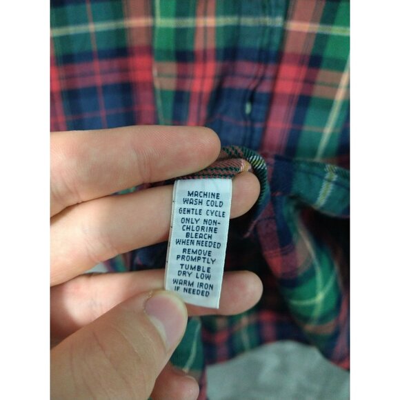 Ralph Lauren  Shirt Mens Medium Plaid Flannel Button Down Long Sleeve Classic - Picture 6 of 9